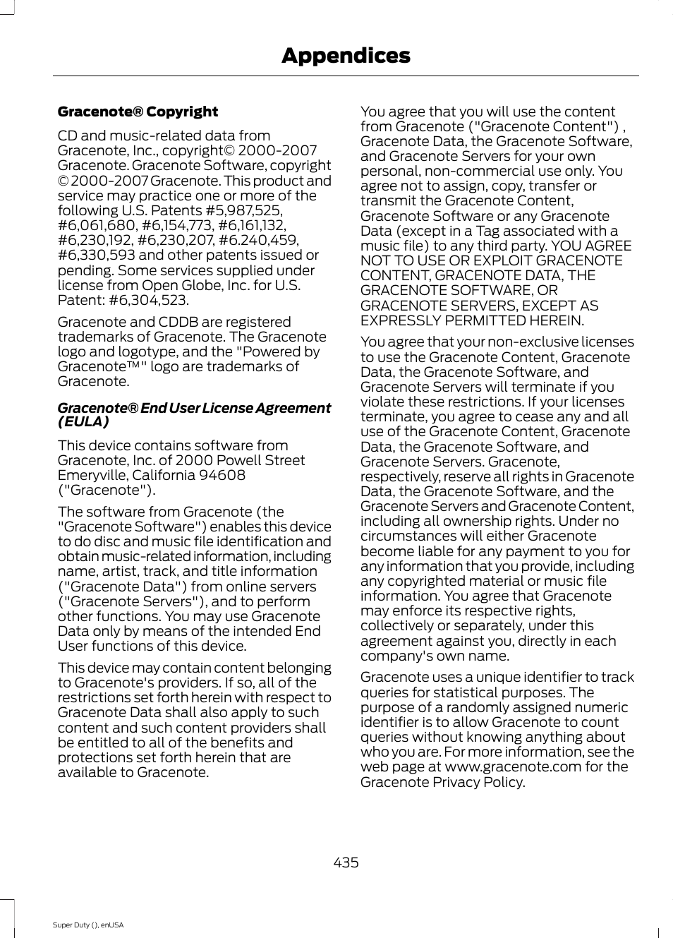 Appendices | FORD 2015 F-550 v.2 User Manual | Page 438 / 468