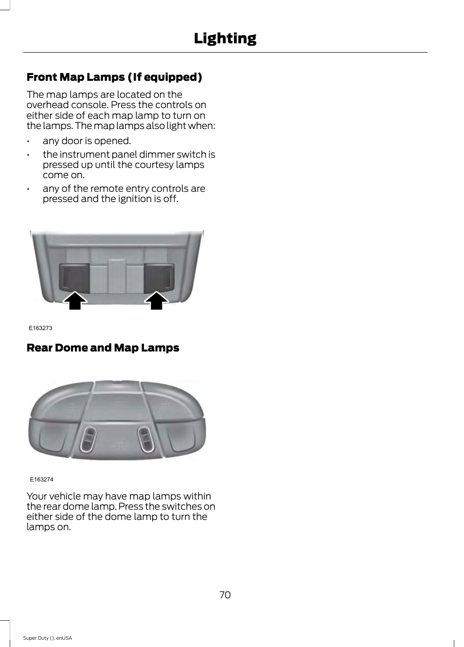 Lighting | FORD 2015 F-550 v.2 User Manual | Page 73 / 468