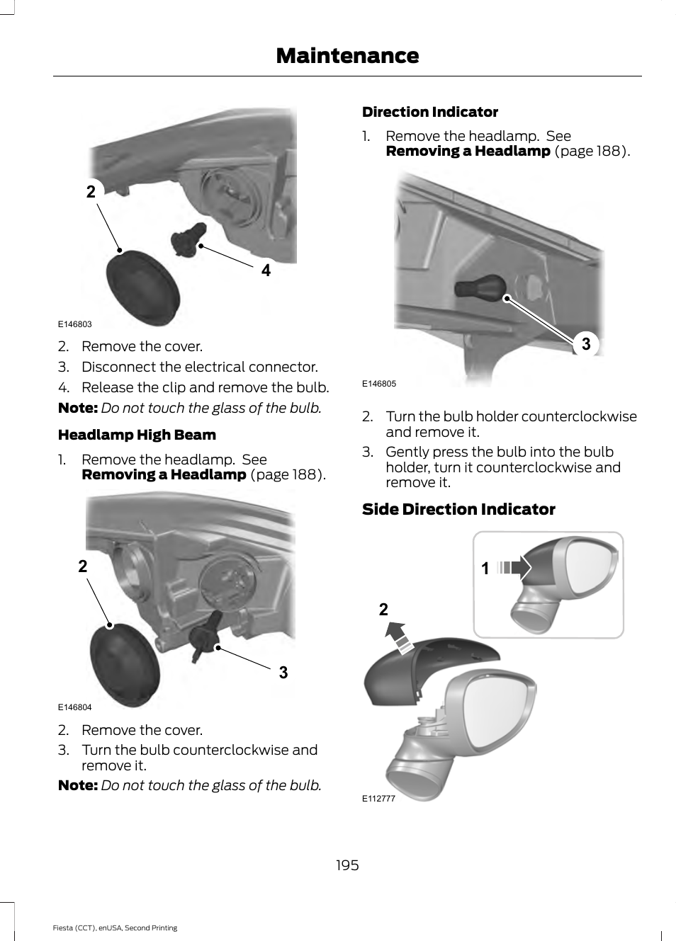 Maintenance | FORD 2015 Fiesta User Manual | Page 198 / 423