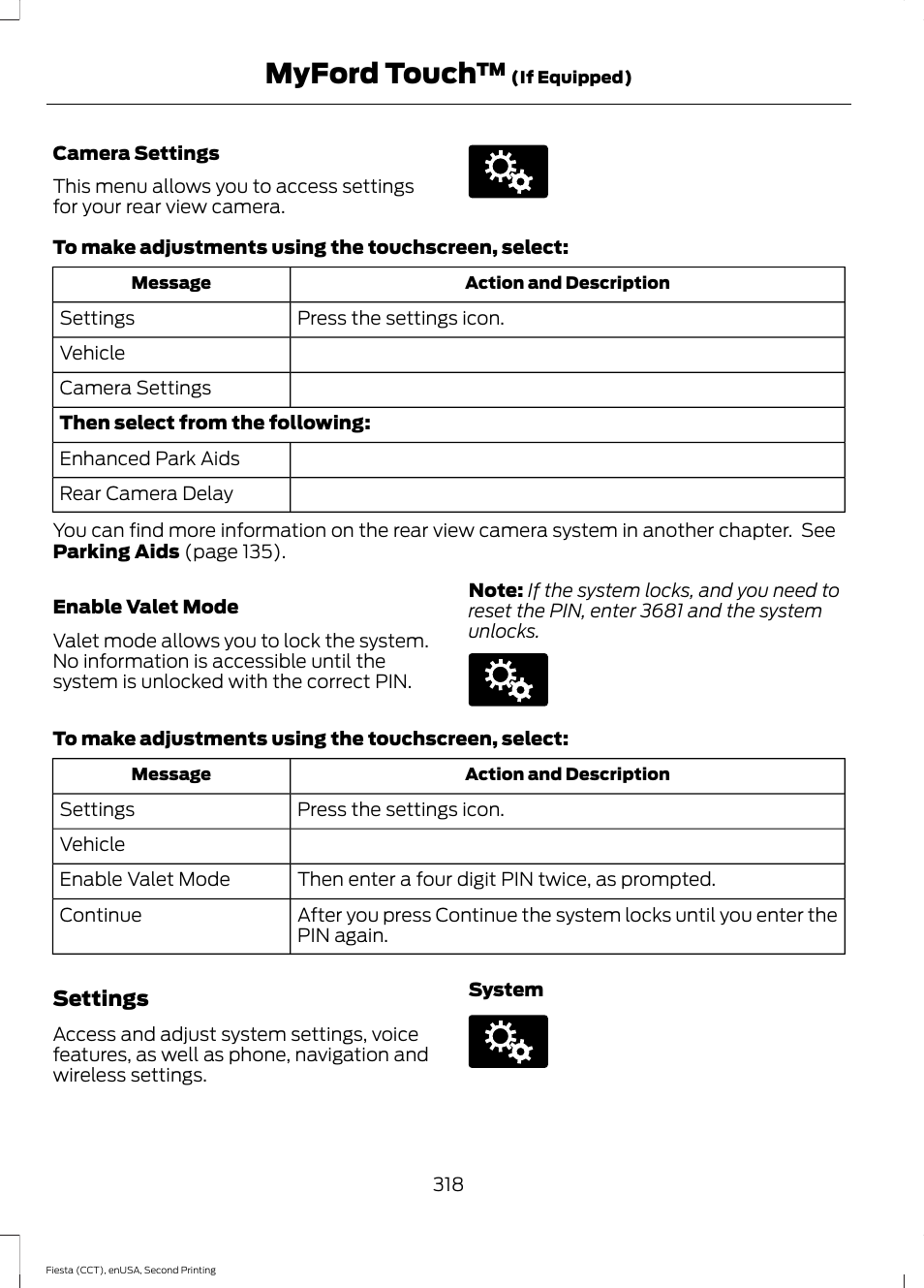 Myford touch | FORD 2015 Fiesta User Manual | Page 321 / 423