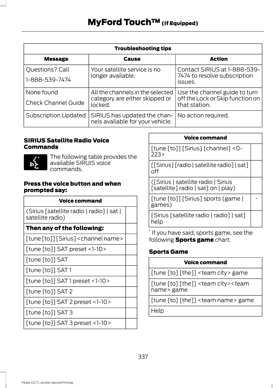 Myford touch | FORD 2015 Fiesta User Manual | Page 340 / 423