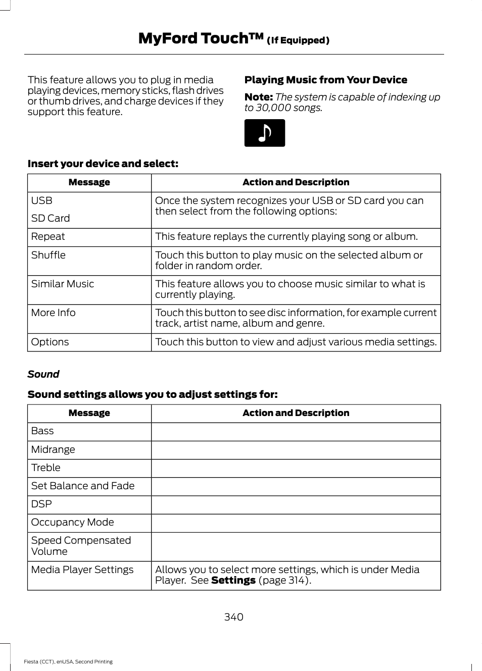 Myford touch | FORD 2015 Fiesta User Manual | Page 343 / 423