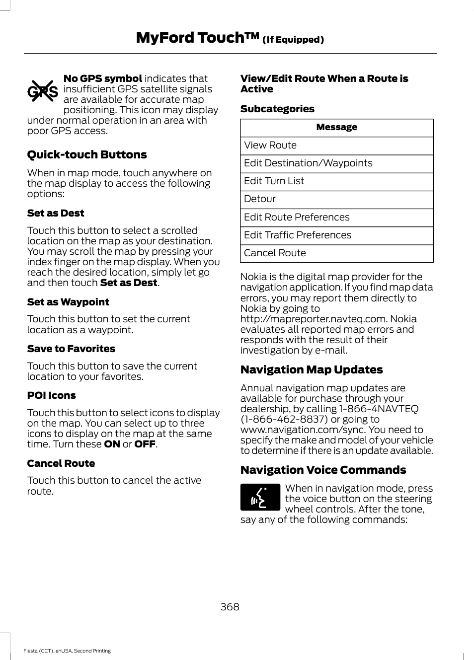 Myford touch | FORD 2015 Fiesta User Manual | Page 371 / 423