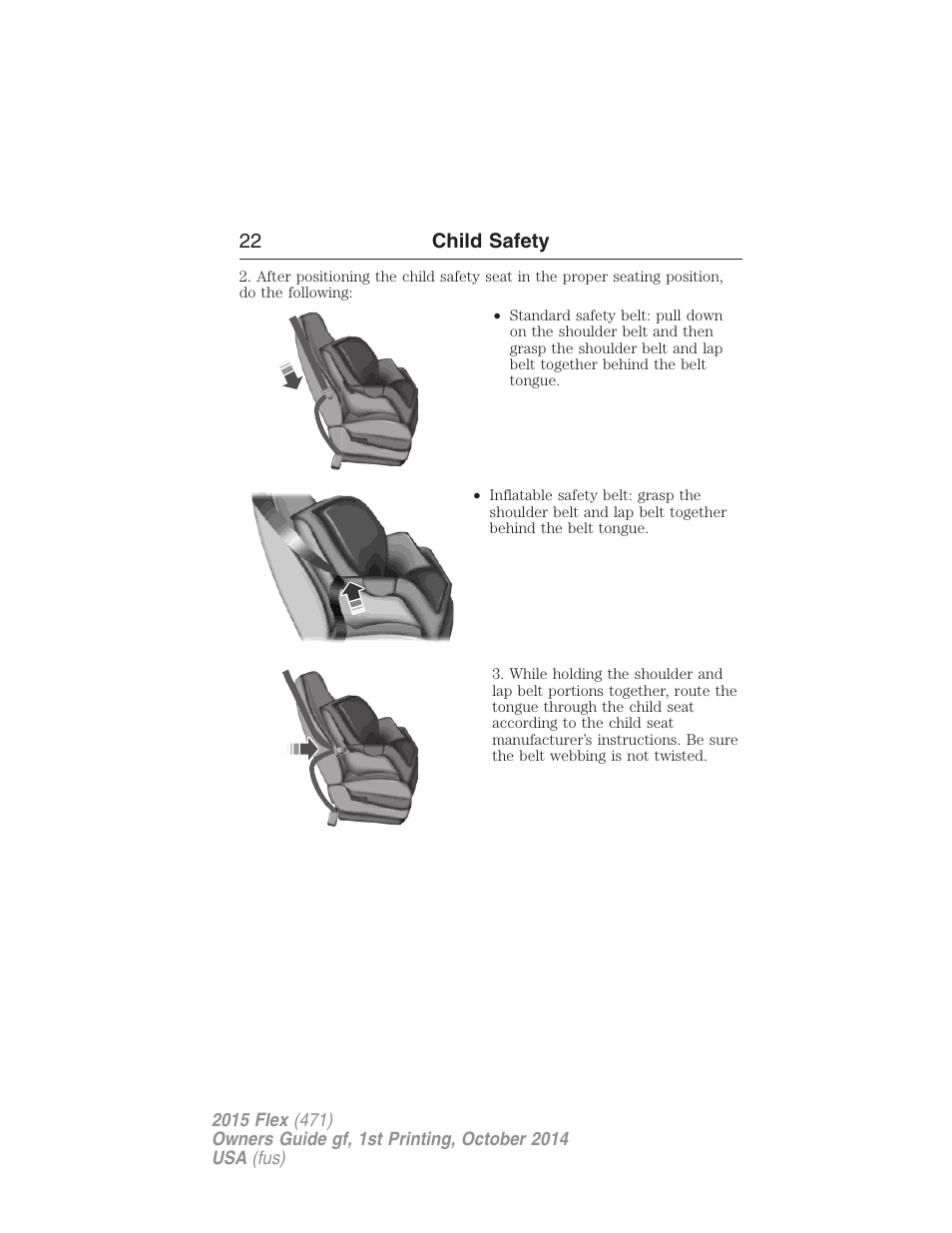 22 child safety | FORD 2015 Flex User Manual | Page 23 / 571