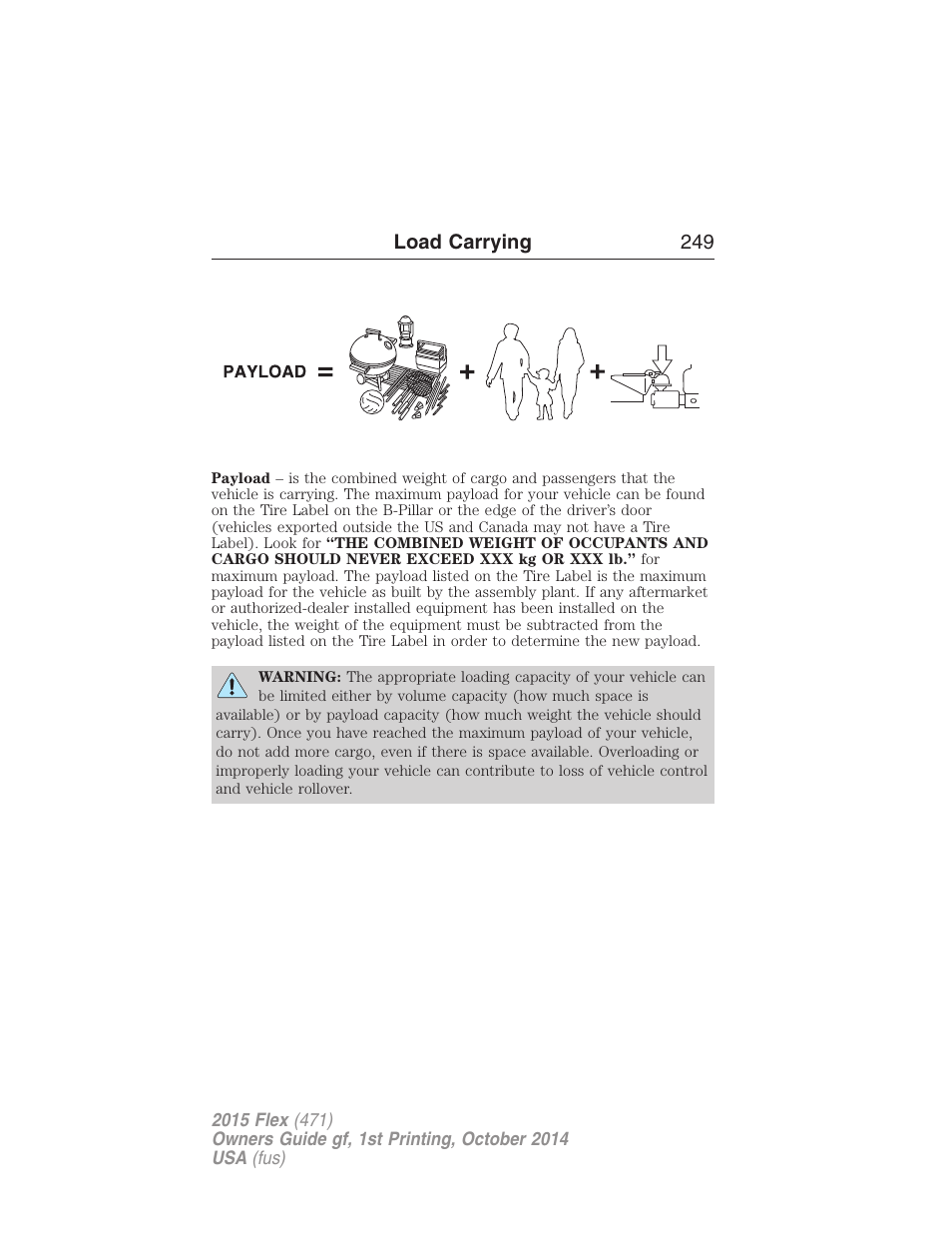 FORD 2015 Flex User Manual | Page 250 / 571