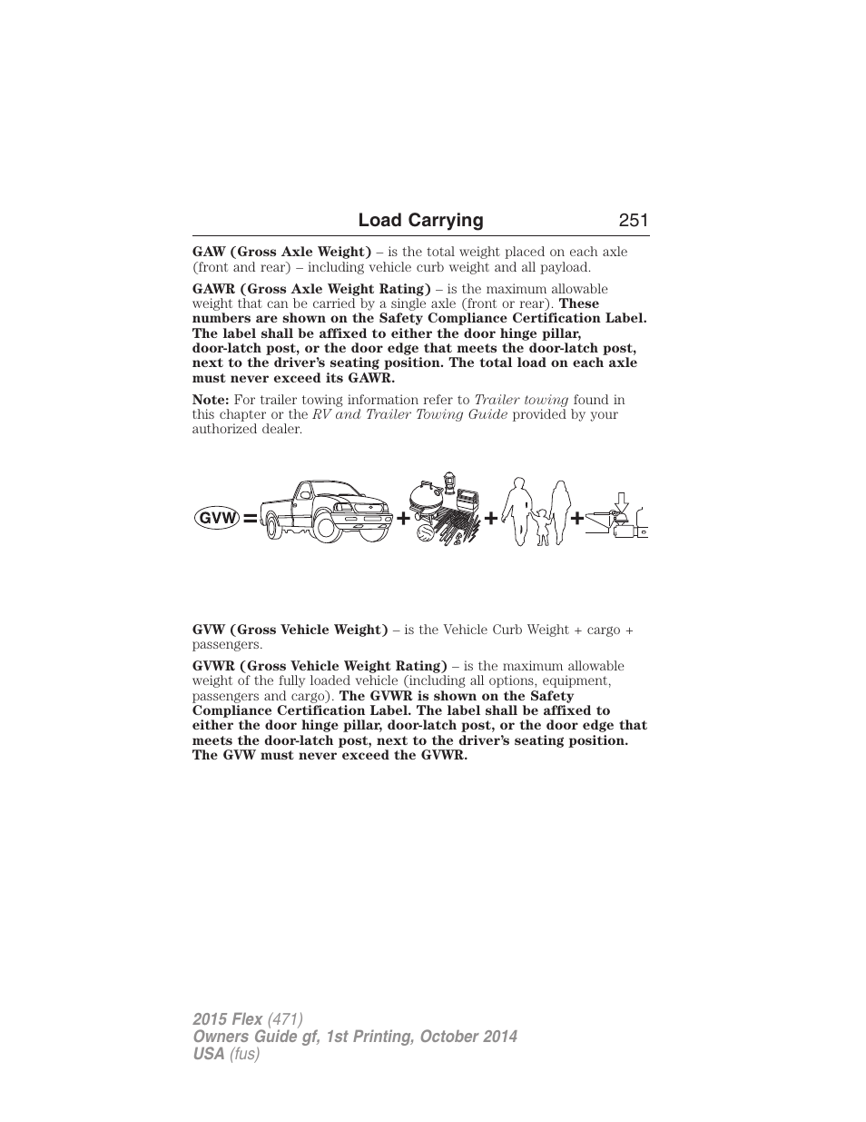 FORD 2015 Flex User Manual | Page 252 / 571