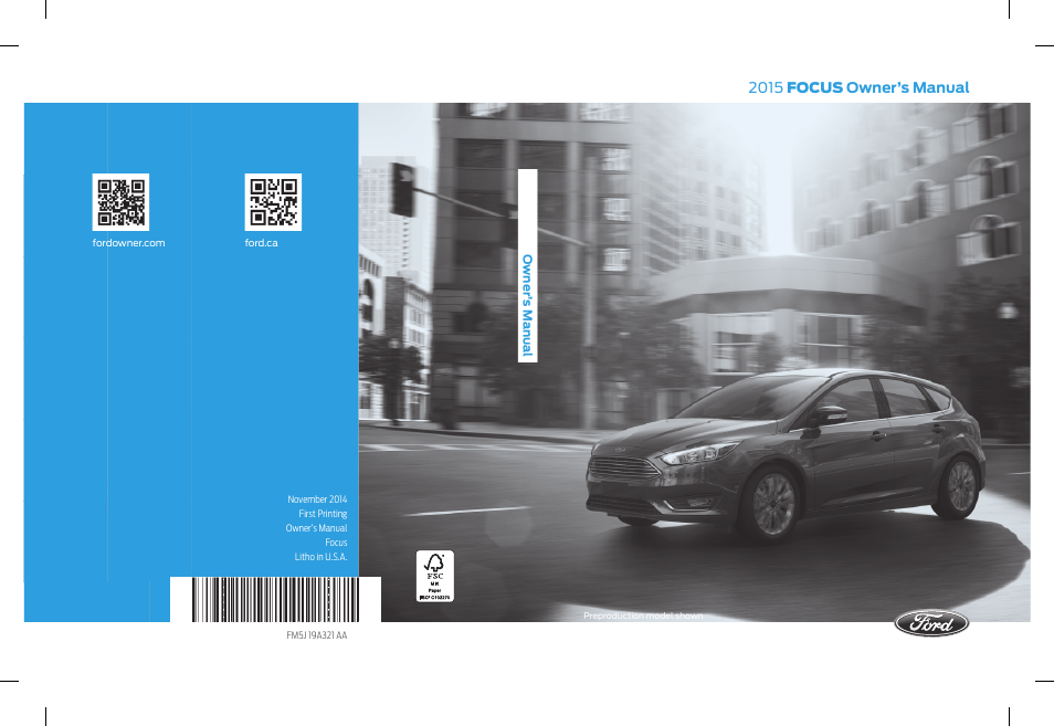 FORD 2015 Focus User Manual | 453 pages