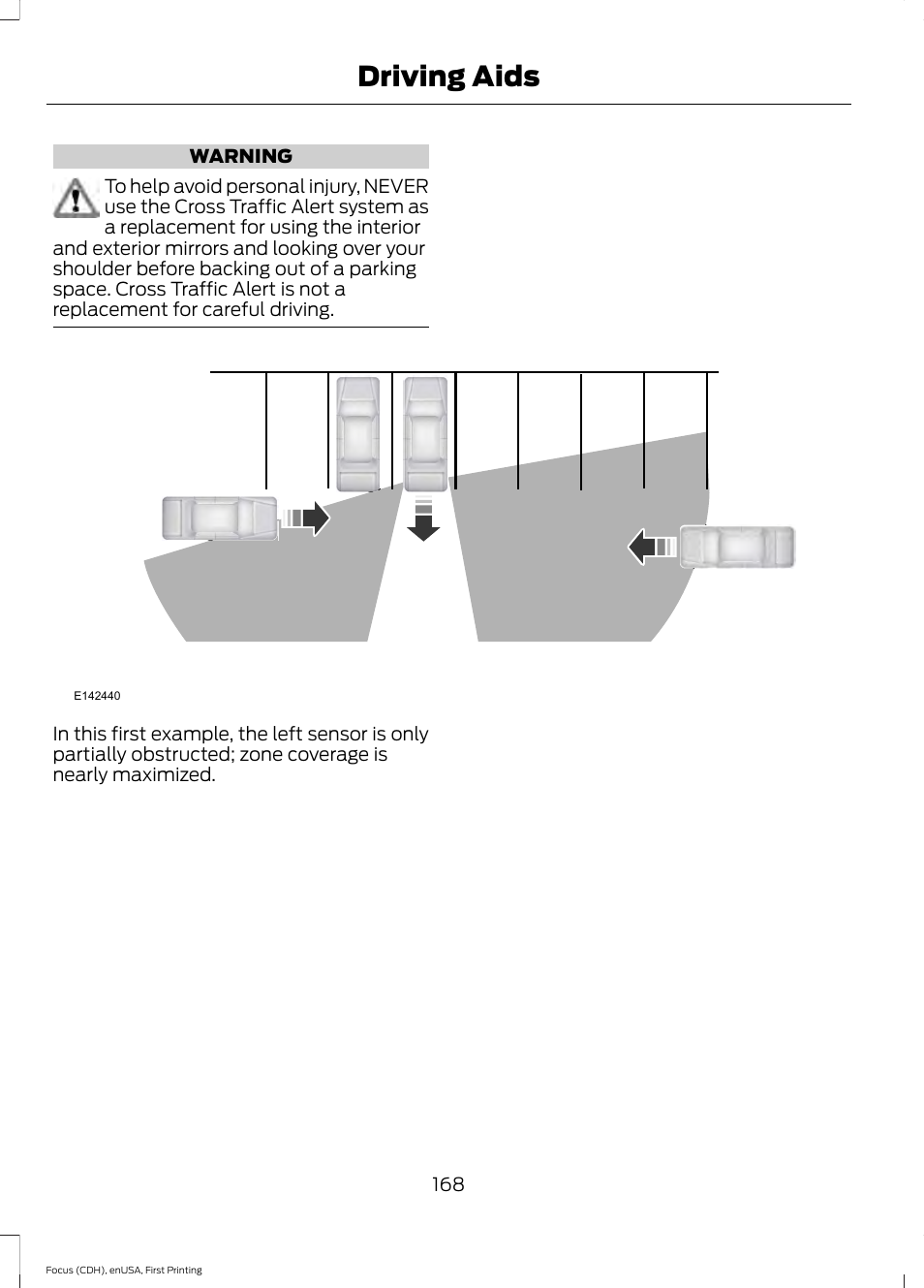 Driving aids | FORD 2015 Focus User Manual | Page 171 / 453
