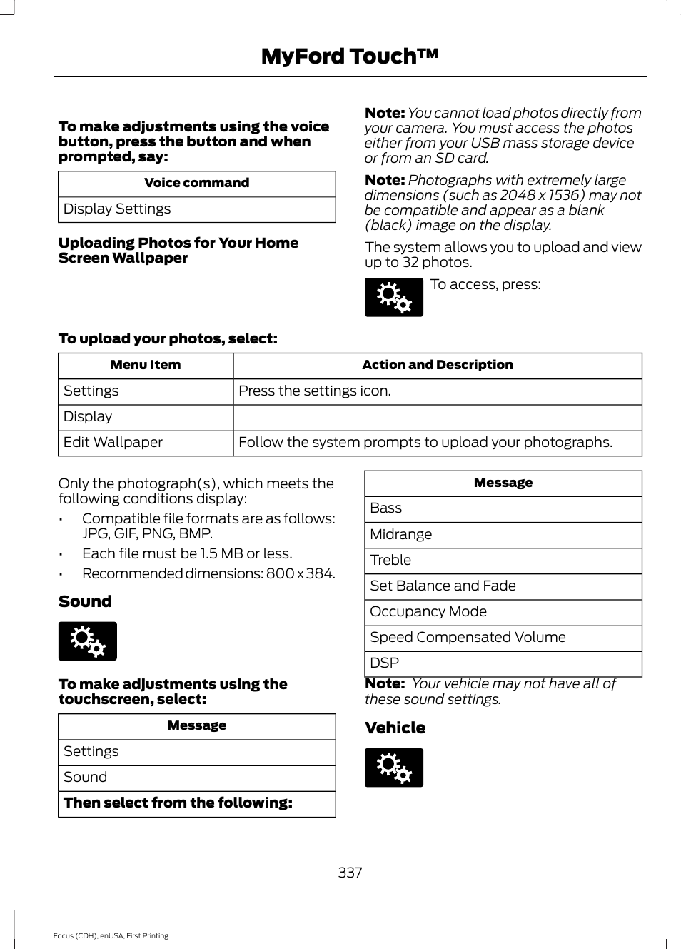 Myford touch | FORD 2015 Focus User Manual | Page 340 / 453