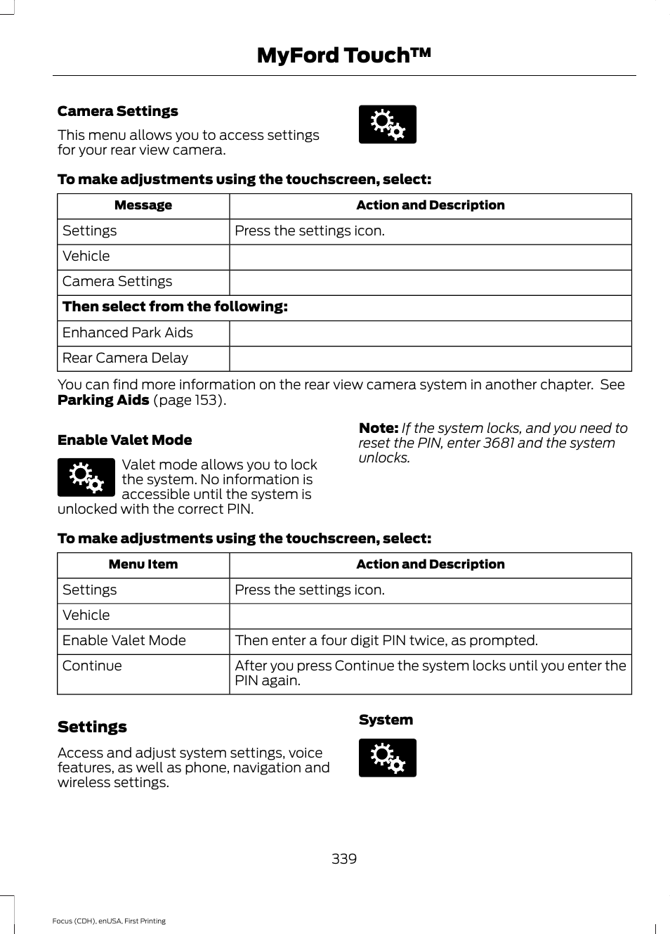 Myford touch | FORD 2015 Focus User Manual | Page 342 / 453