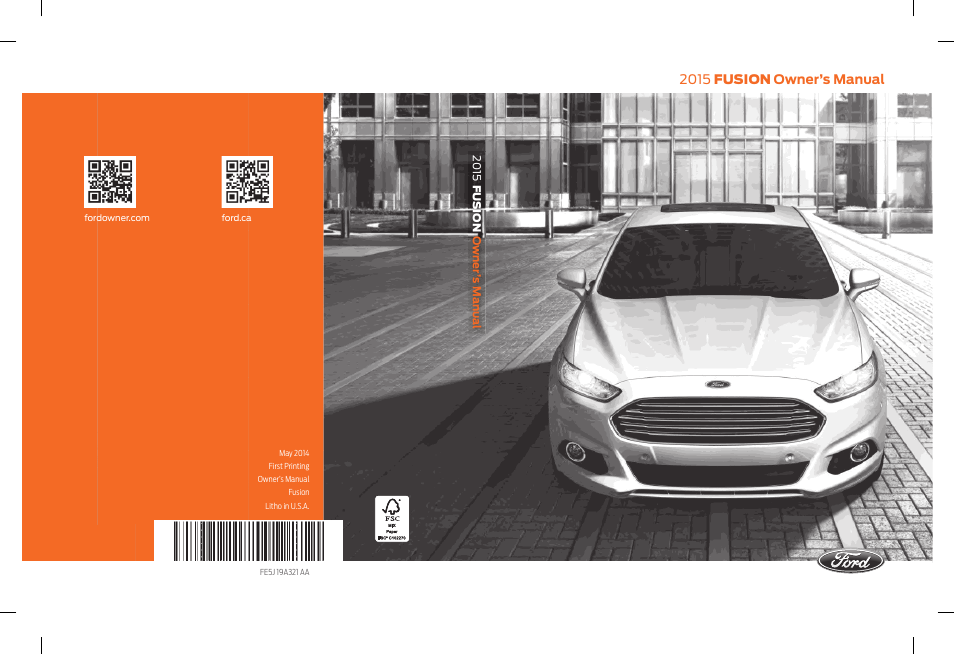 FORD 2015 Fusion User Manual | 488 pages