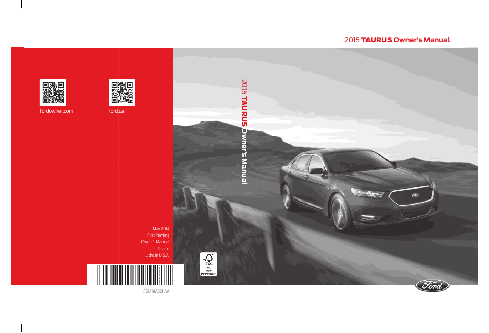 FORD 2015 Taurus User Manual | 558 pages