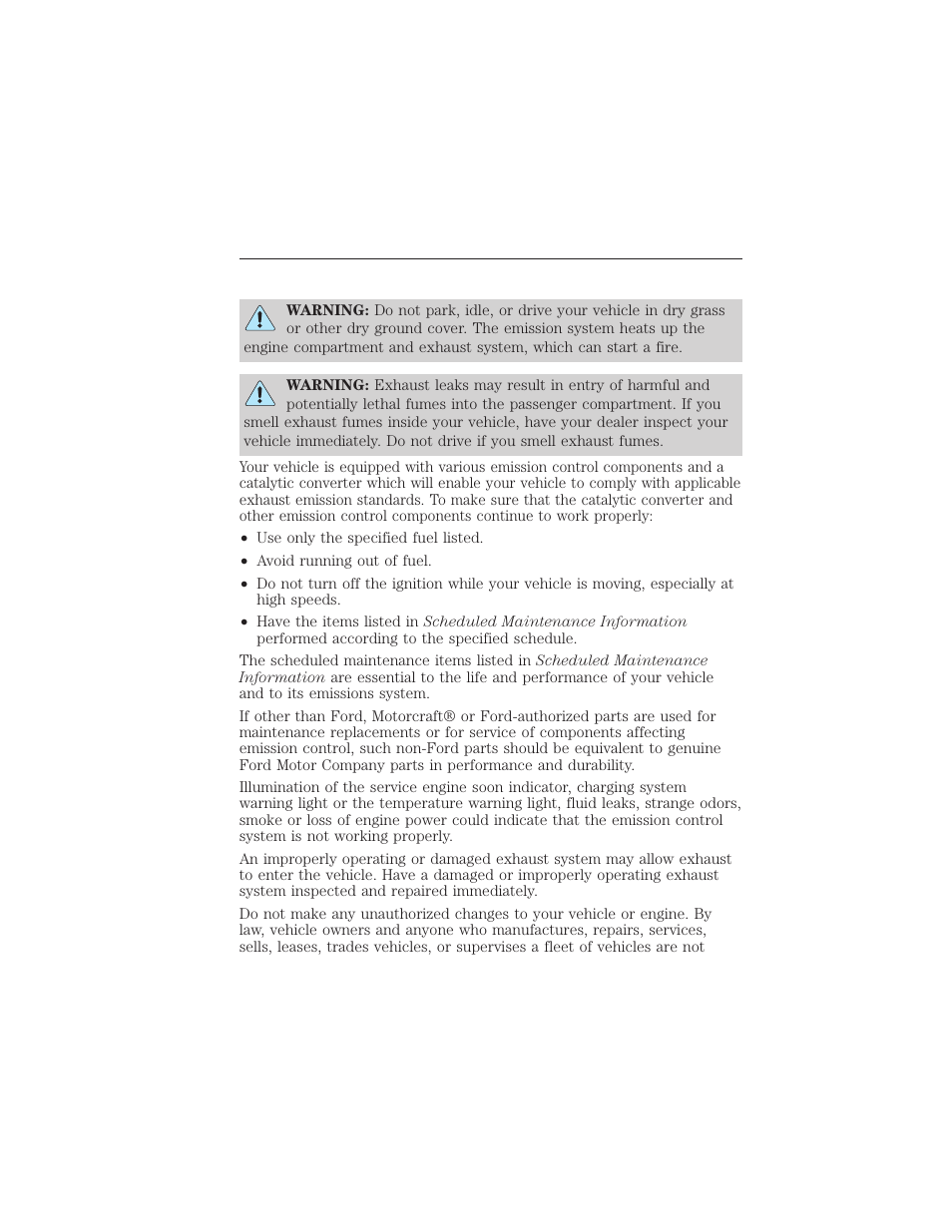 Emission control system, 180 fuel and refueling | FORD 2015 Taurus User Manual | Page 181 / 558