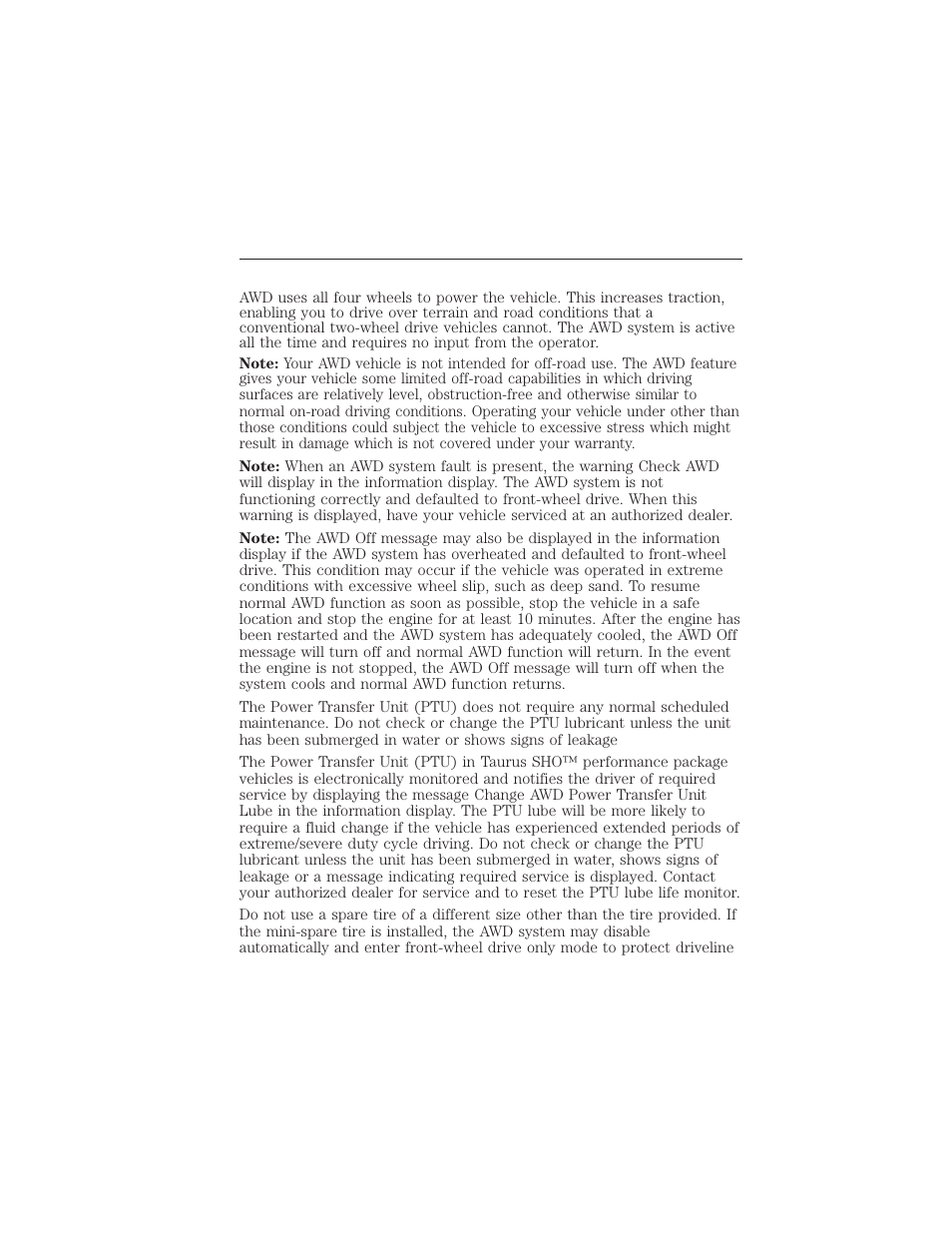 All-wheel drive (if equipped), Using your all wheel drive (awd) system, All wheel drive | 188 all-wheel drive (if equipped) | FORD 2015 Taurus User Manual | Page 189 / 558