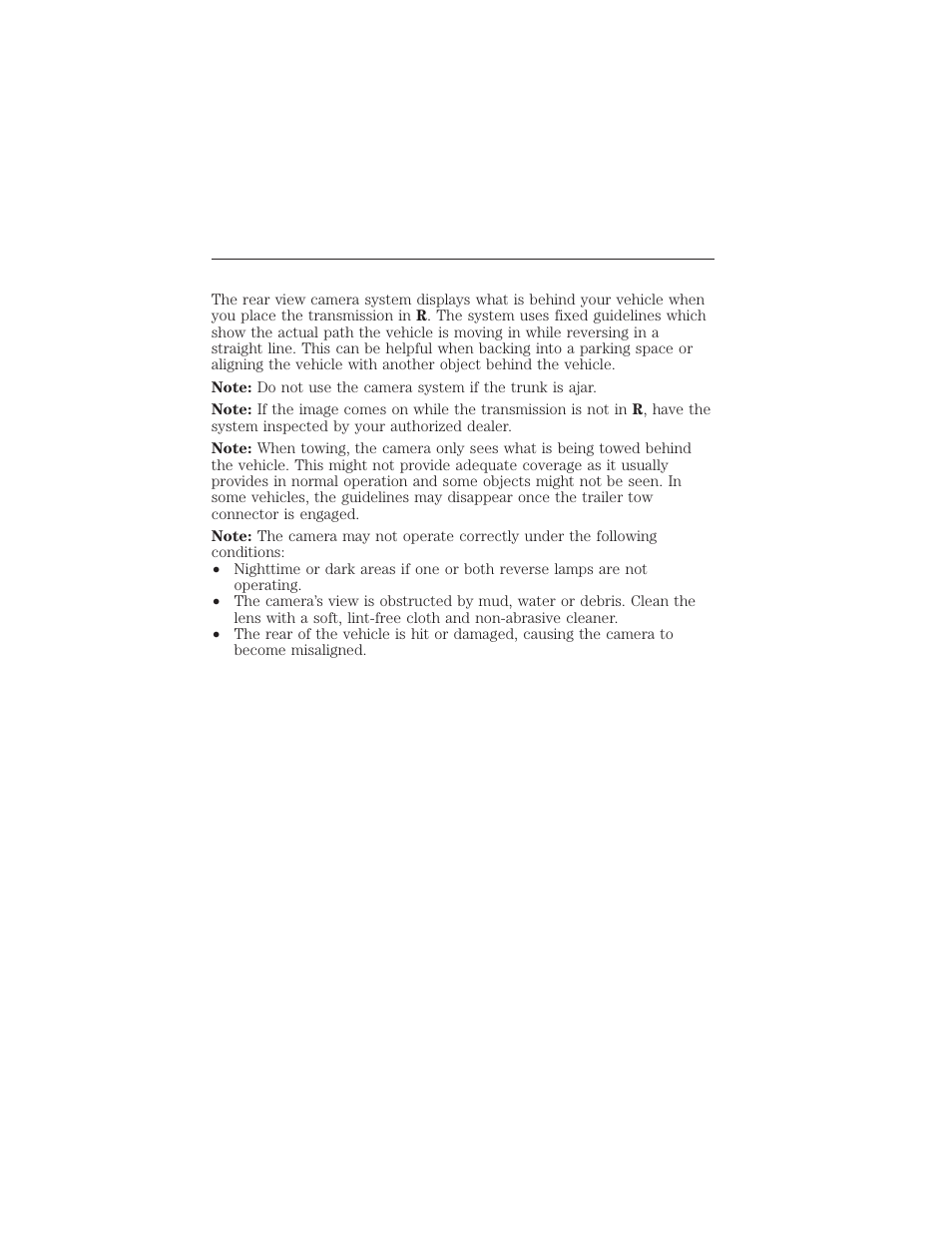 Using the rear view camera system, Parking aids 209 | FORD 2015 Taurus User Manual | Page 210 / 558