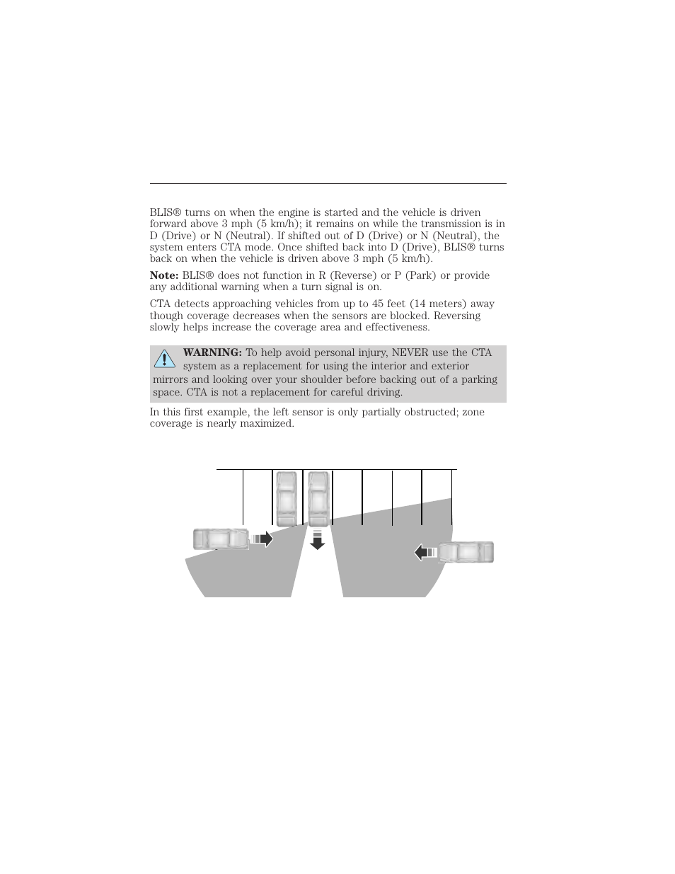 Using the systems, Driving aids 229 | FORD 2015 Taurus User Manual | Page 230 / 558