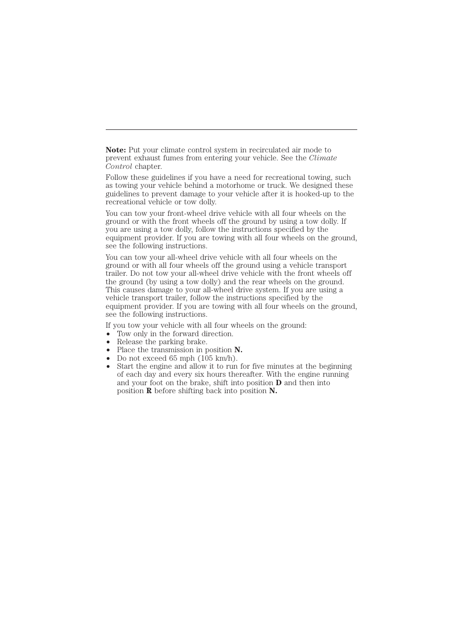 Vehicles equipped with a 3.5l engine, Towing 253 | FORD 2015 Taurus User Manual | Page 254 / 558
