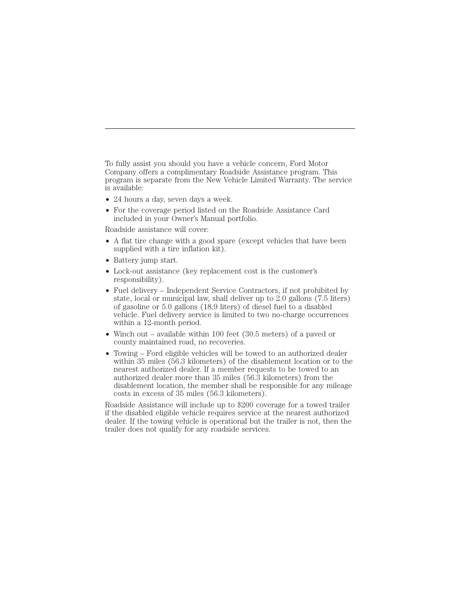 Roadside emergencies, Roadside assistance, Getting roadside assistance | Roadside emergencies 257 | FORD 2015 Taurus User Manual | Page 258 / 558