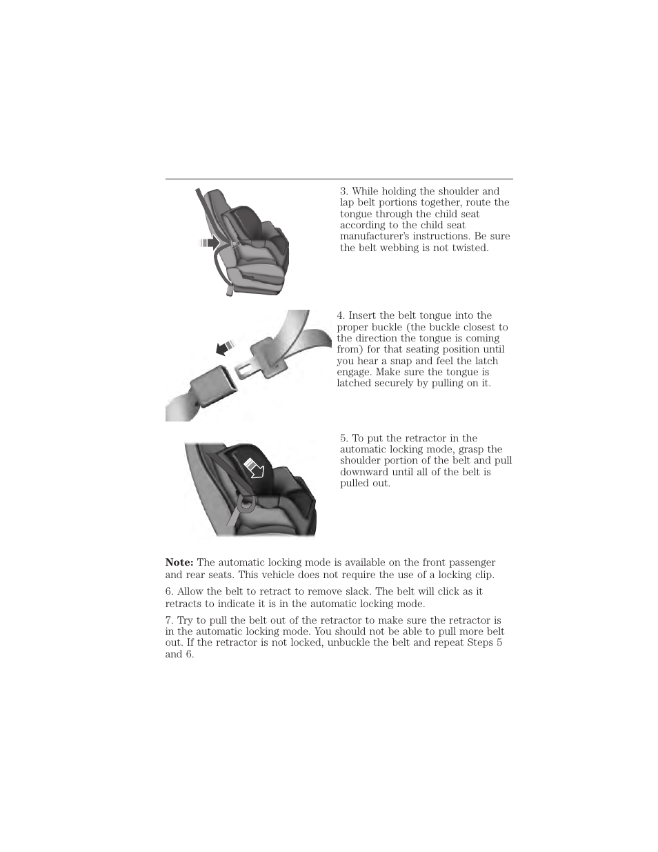 26 child safety | FORD 2015 Taurus User Manual | Page 27 / 558