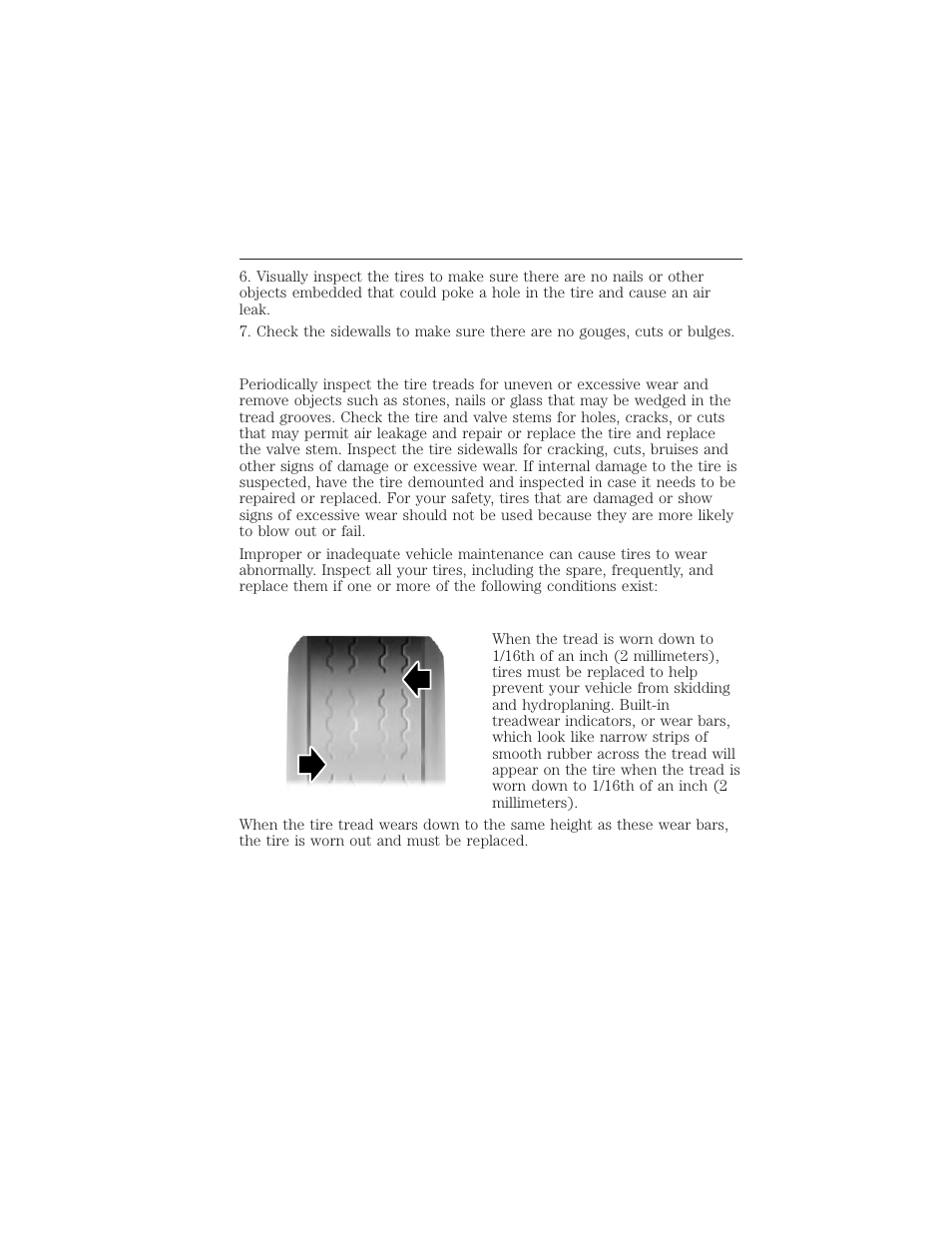 Inspecting your tires and wheel valve stems, Tire wear, 328 wheels and tires | FORD 2015 Taurus User Manual | Page 329 / 558