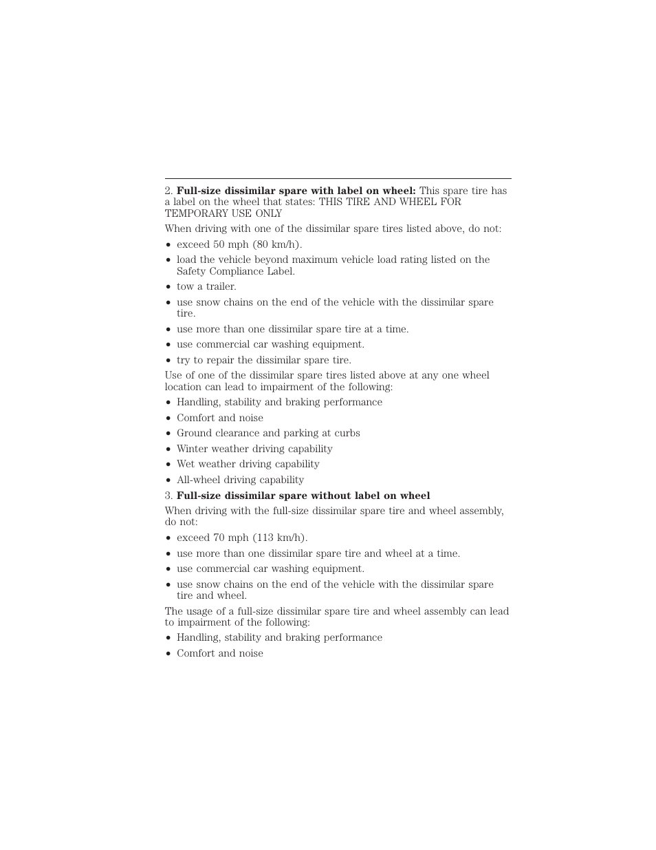 340 wheels and tires | FORD 2015 Taurus User Manual | Page 341 / 558