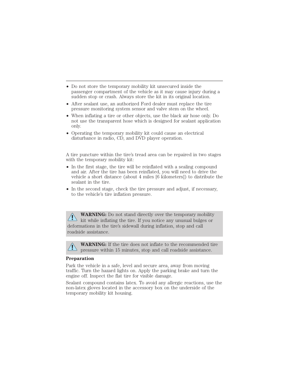 What to do when a tire is punctured, Wheels and tires 347 | FORD 2015 Taurus User Manual | Page 348 / 558