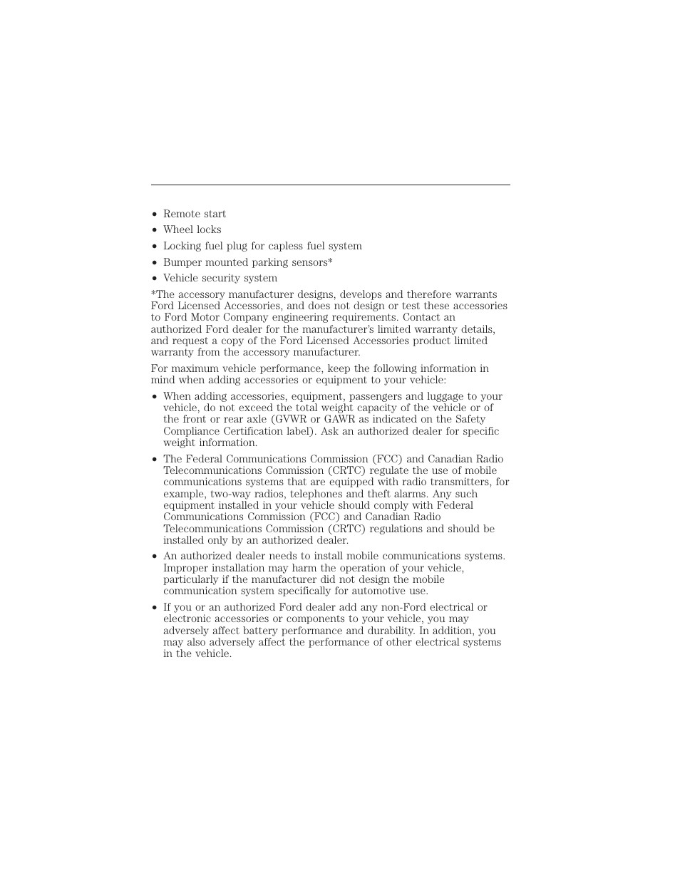 Peace of mind, Accessories 367 | FORD 2015 Taurus User Manual | Page 368 / 558
