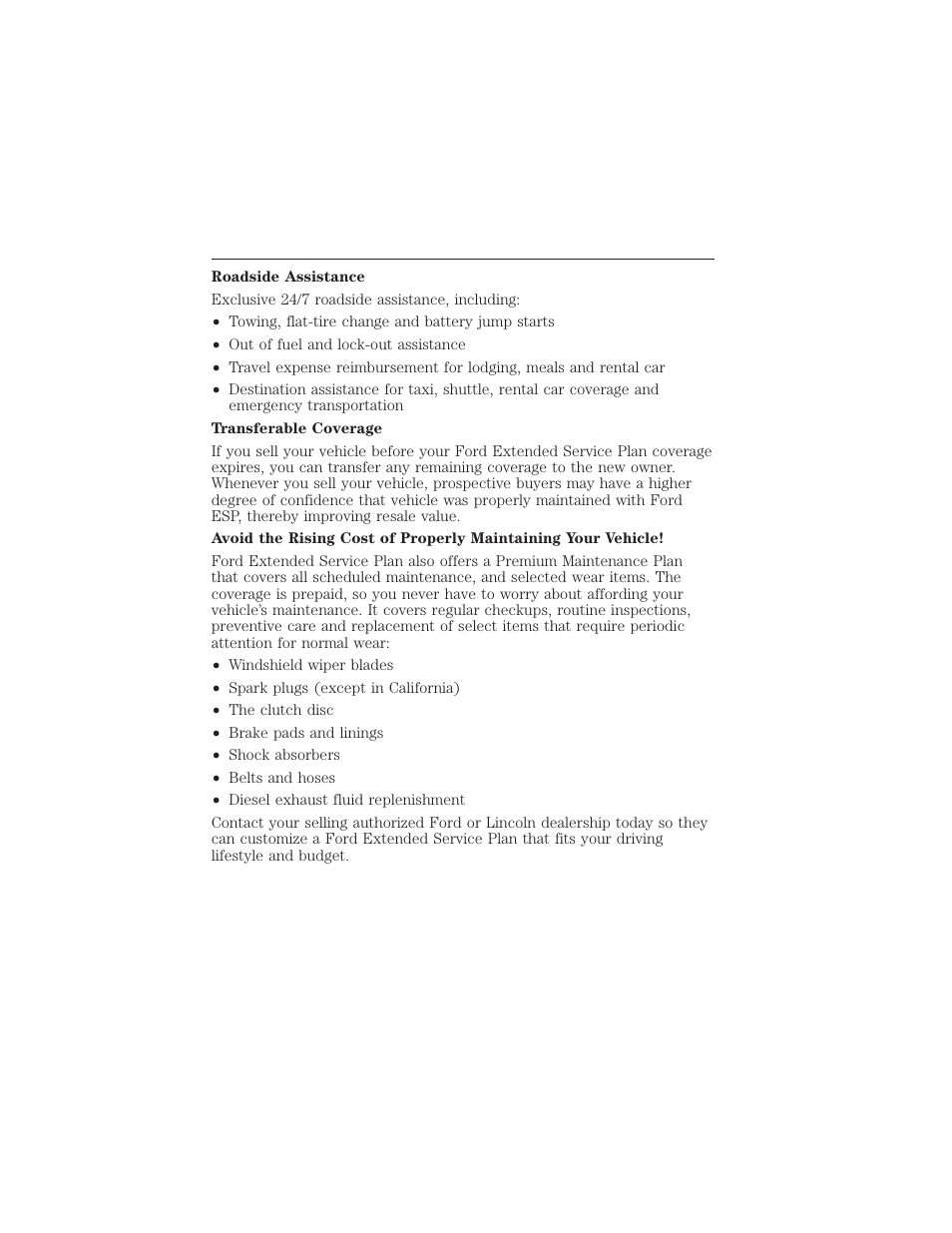 Extended service plan 369 | FORD 2015 Taurus User Manual | Page 370 / 558