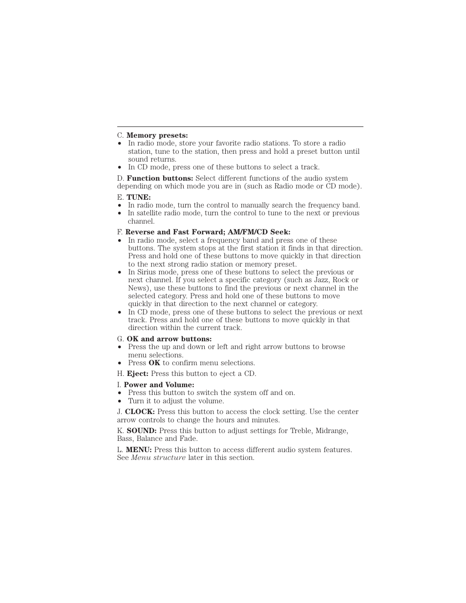 374 audio system | FORD 2015 Taurus User Manual | Page 375 / 558