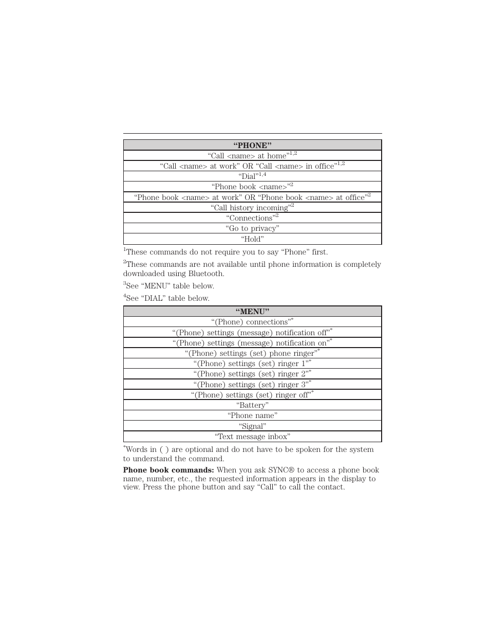 396 sync | FORD 2015 Taurus User Manual | Page 397 / 558