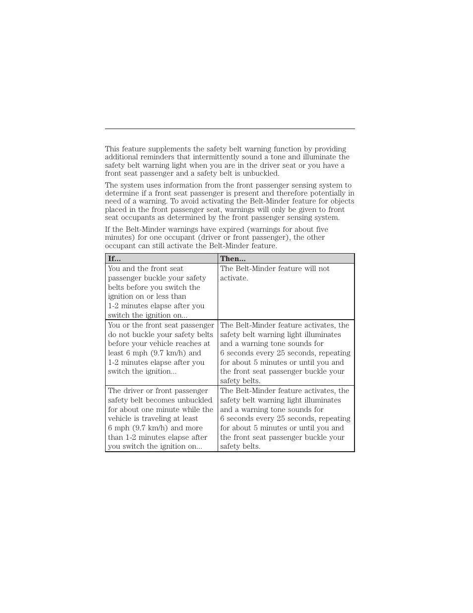 Safety belt-minder, Safety belts 39 | FORD 2015 Taurus User Manual | Page 40 / 558