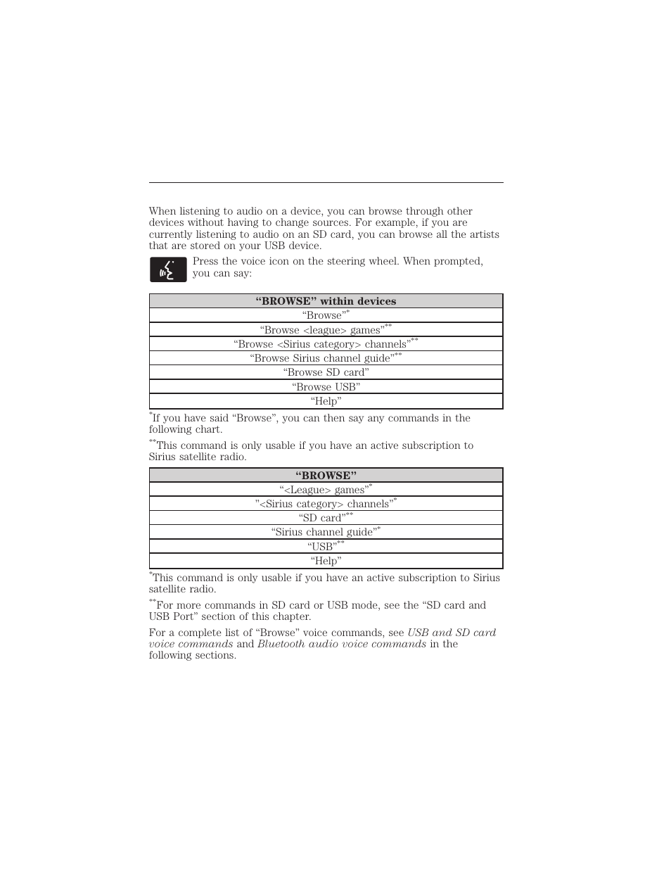 Browsing device content, Myford touch® (if equipped) 447 | FORD 2015 Taurus User Manual | Page 448 / 558