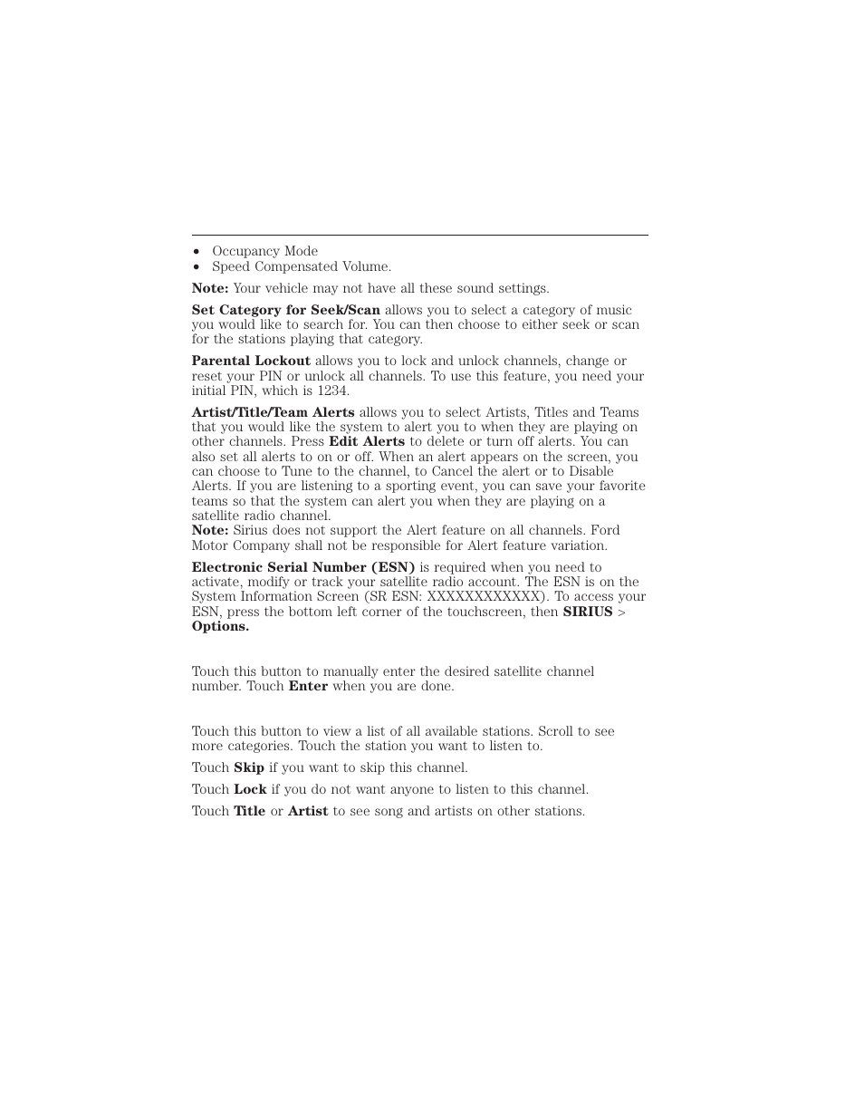 Direct tune, Browse, Myford touch® (if equipped) 455 | FORD 2015 Taurus User Manual | Page 456 / 558
