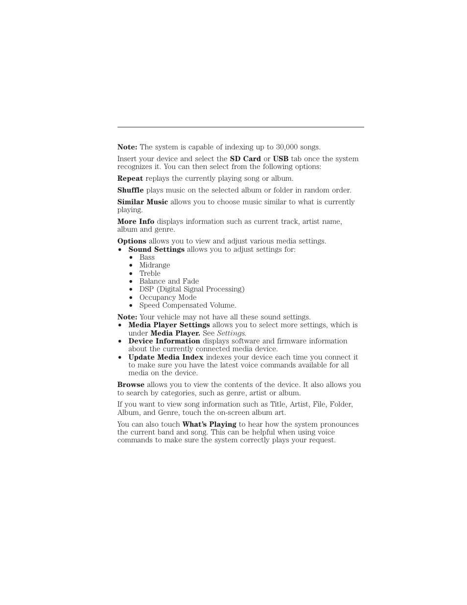 Playing music from your device, 462 myford touch® (if equipped) | FORD 2015 Taurus User Manual | Page 463 / 558