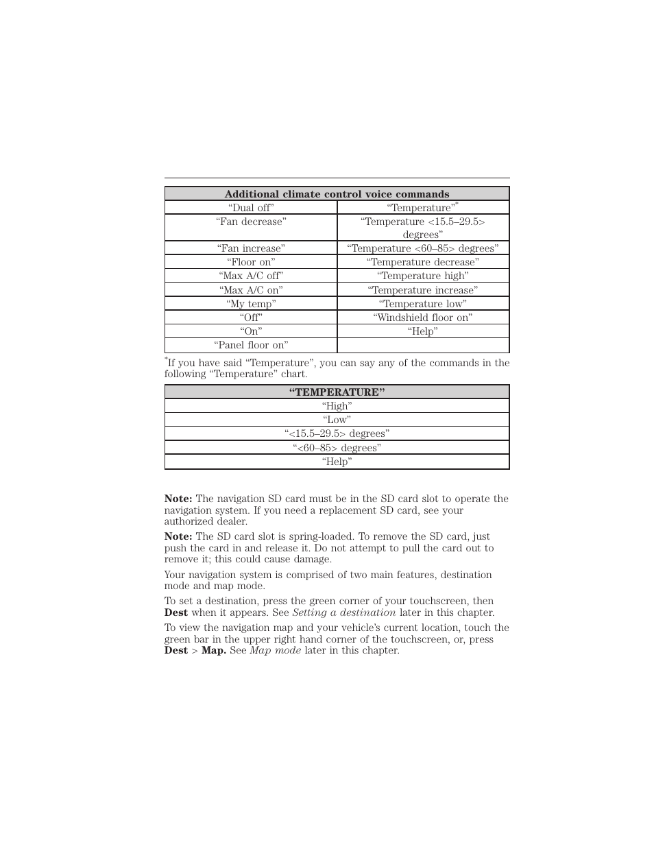 Navigation system (if equipped), Navigation system, 502 myford touch® (if equipped) | FORD 2015 Taurus User Manual | Page 503 / 558