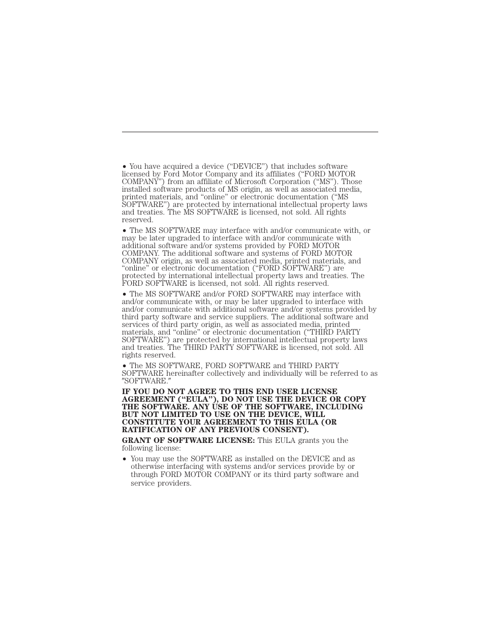 Appendices, General information, Sync® end user license agreement (eula) | 514 appendices | FORD 2015 Taurus User Manual | Page 515 / 558