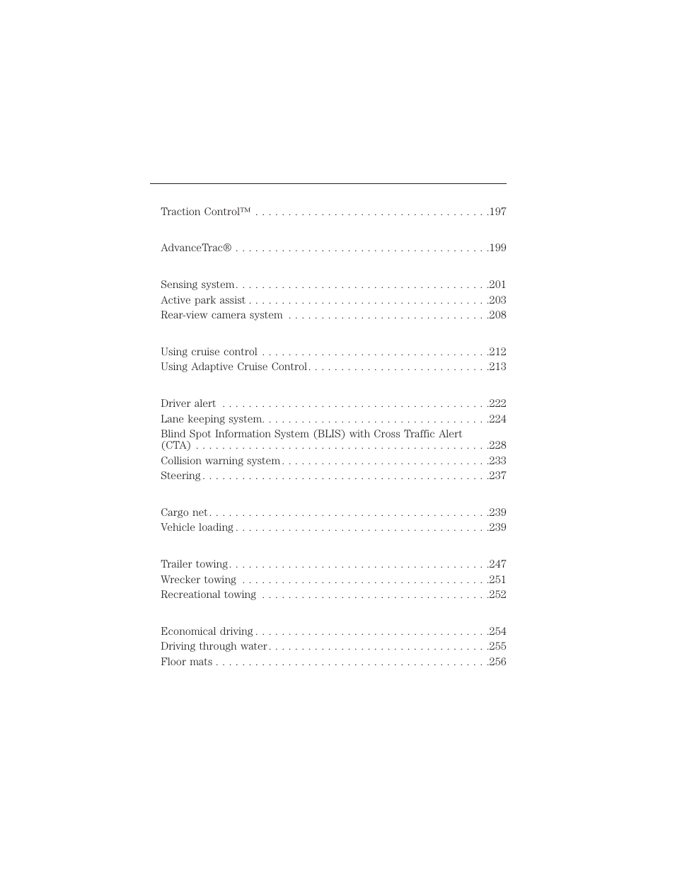 Table of contents 5 | FORD 2015 Taurus User Manual | Page 6 / 558