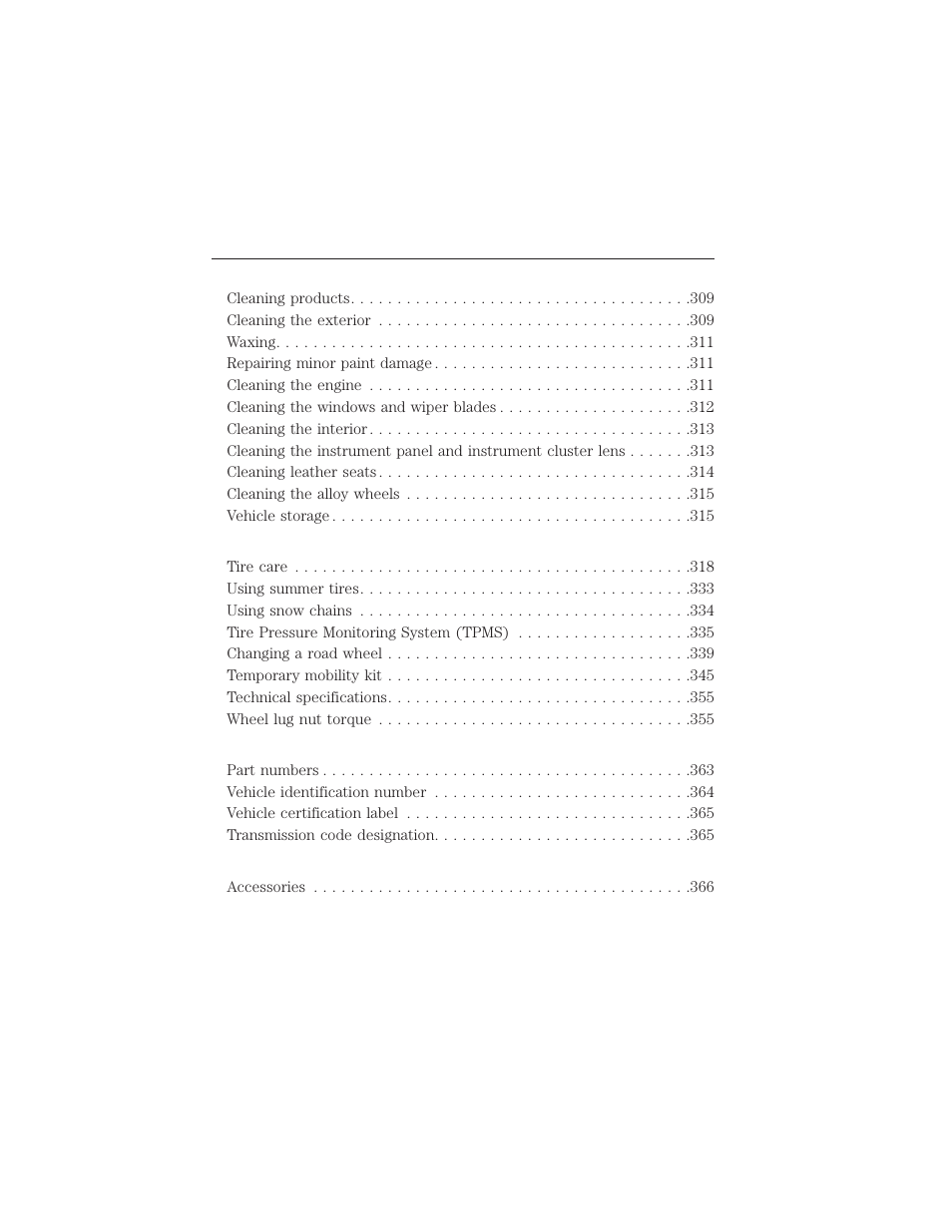 Table of contents 7 | FORD 2015 Taurus User Manual | Page 8 / 558