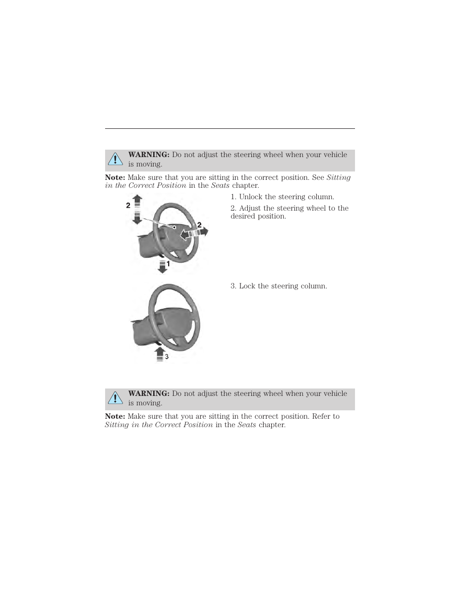Steering wheel, Adjusting the steering wheel, Steering wheel 81 | FORD 2015 Taurus User Manual | Page 82 / 558