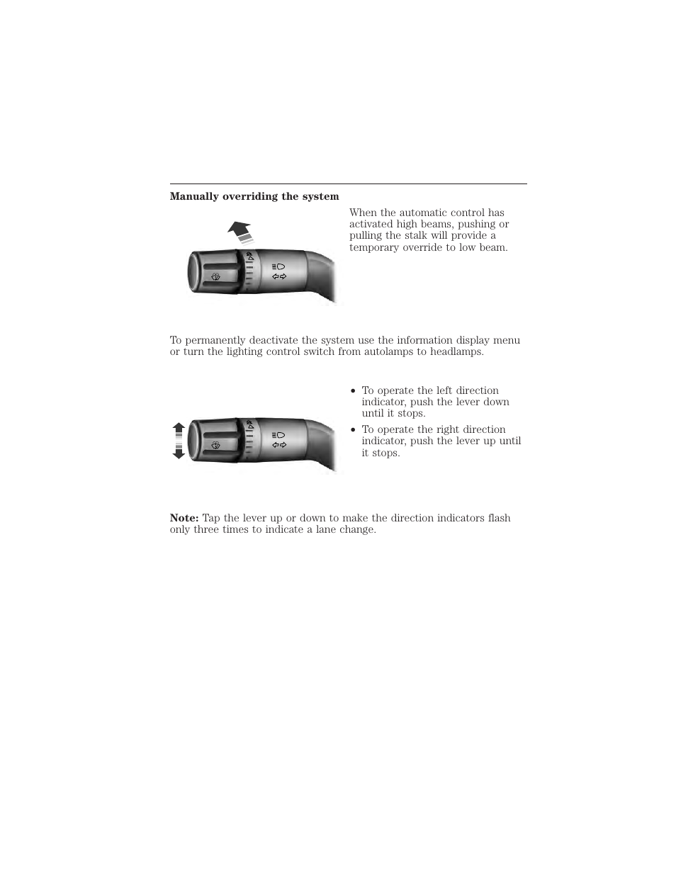 Direction indicators, 94 lighting | FORD 2015 Taurus User Manual | Page 95 / 558