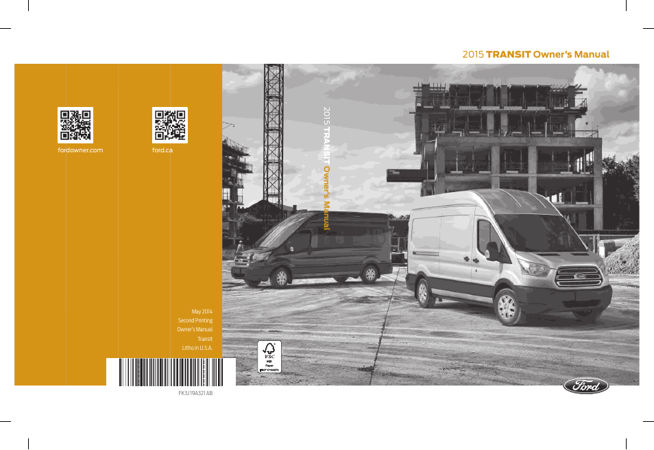 FORD 2015 Transit v.1 User Manual | 461 pages