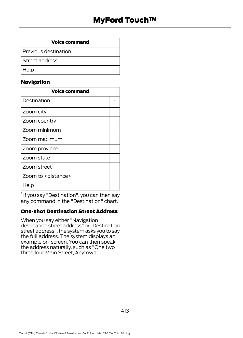 Myford touch | FORD 2015 Transit v.2 User Manual | Page 416 / 467