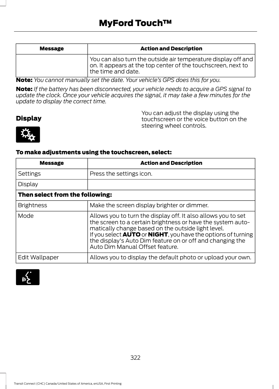 Myford touch | FORD 2015 Transit Connect User Manual | Page 325 / 428