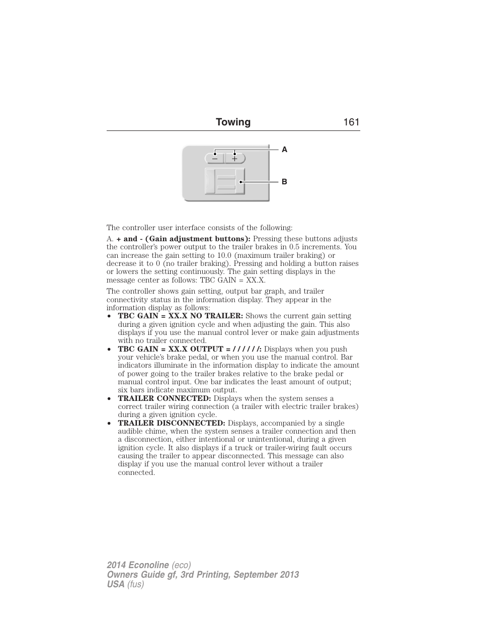 Towing 161 | FORD 2014 E-450 v.3 User Manual | Page 162 / 455