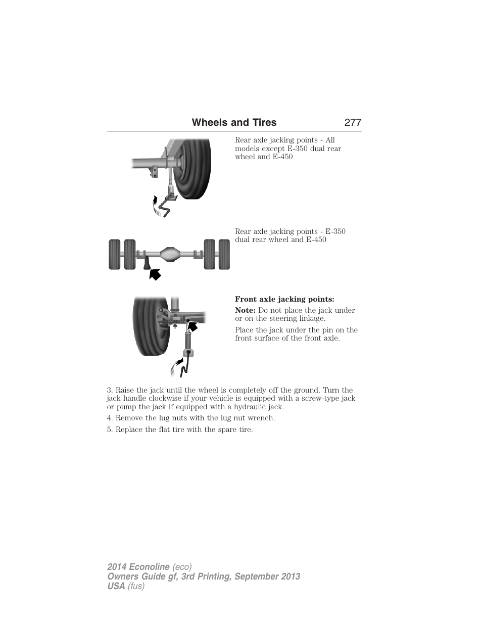 Wheels and tires 277 | FORD 2014 E-450 v.3 User Manual | Page 278 / 455