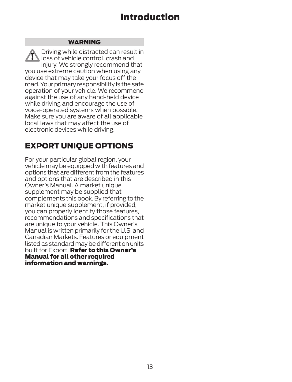 Introduction | FORD 2014 Escape v.1 User Manual | Page 16 / 428