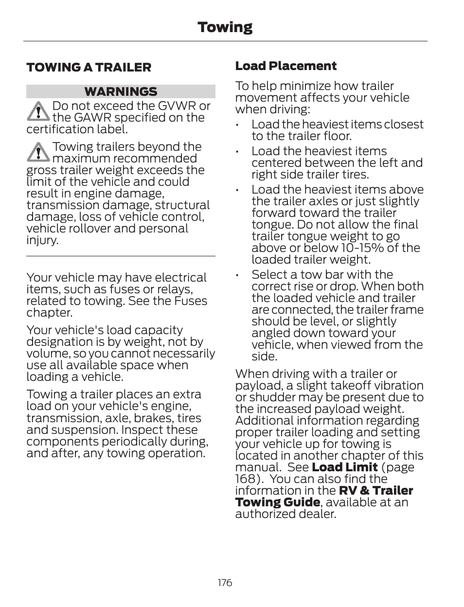Towing | FORD 2014 Escape v.1 User Manual | Page 179 / 428