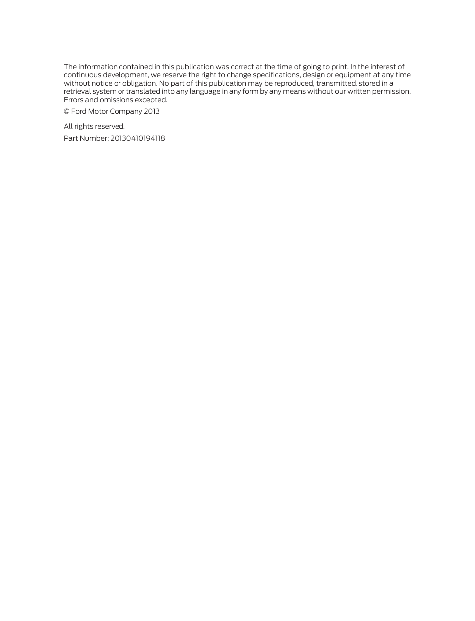 FORD 2014 Escape v.1 User Manual | Page 2 / 428