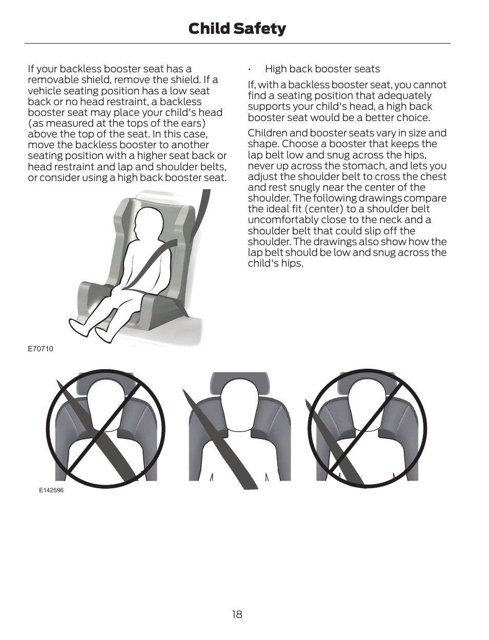 Child safety | FORD 2014 Escape v.1 User Manual | Page 21 / 428