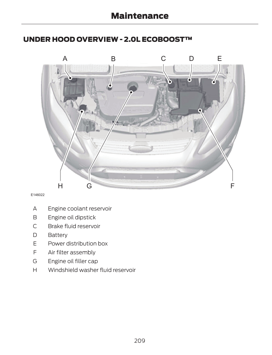 Maintenance | FORD 2014 Escape v.1 User Manual | Page 212 / 428